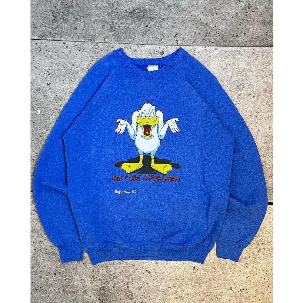 "Like I Give A Flyin' Fart" Sweatshirt (L) - 1990s